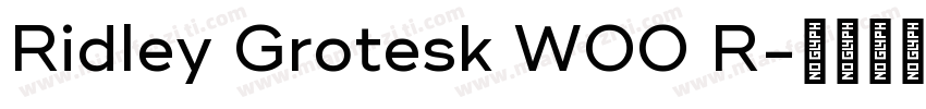 Ridley Grotesk W00 R字体转换